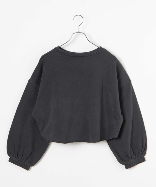 WEGO（ウィゴー）の「WEGO/ピグメントボリューム袖ショートスウェット（スウェット・レディース・ベージュ/ブラック/ブルー・FREE）」の10枚目の写真