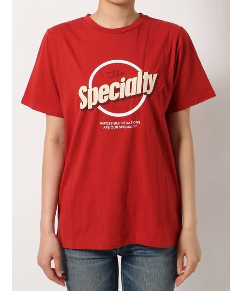 Ungrid(アングリッド)の「SpecialtyロゴプリントTee(Tシャツ/カットソー・レディース・ベージュ/レッド/チャコールグレー・FREE)」の10枚目の写真