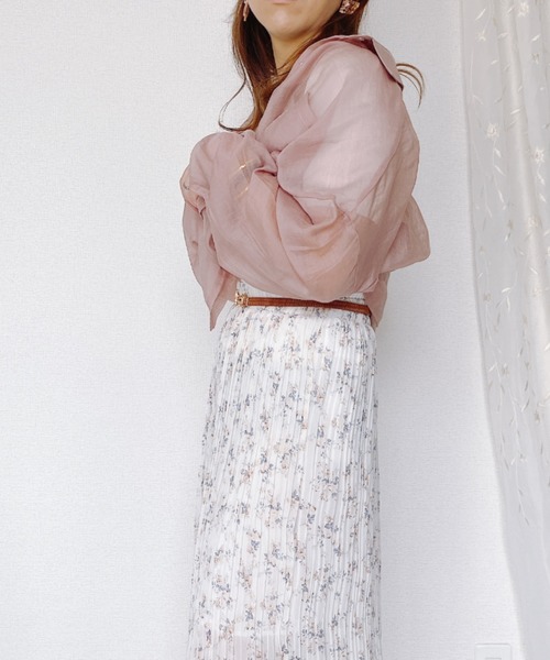 ap retro（アプレトロ）の「クルーネックリブニット【ZOZO限定アイテム】（ニット/セーター・レディース・ホワイト/サックスブルー/ピンク/ライトグリーン・FREE）」の9枚目の写真