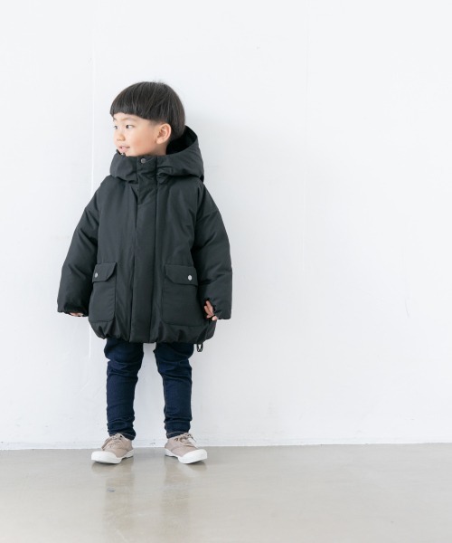 LOWRYS FARM（ローリーズファーム）の「ナカワタフードブルゾン　882123（ブルゾン・キッズ・ブラック/ブラウン・MEDIUM/LARGE/X-LARGE）」の3枚目の写真