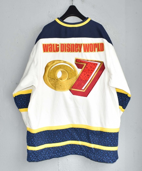 Disney athletics ホッケー ミッキー Tシャツ vintage Disney - 90s オールド □ ディズニー オフィシャル ミッキー