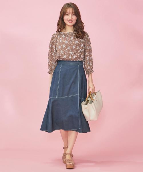 Feroux(フェルゥ)の「【前後着用可】Mistyマーガレット ブラウス(シャツ/ブラウス・レディース・黄土色系3/ベージュ系3・2)」の15枚目の写真