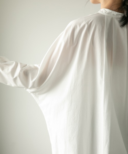 LOWRYS FARM（ローリーズファーム）の「バンドカラードルマンシャツ　893660（シャツ/ブラウス・レディース・ホワイト/ブラック/ブルー/イエロー・FREE）」の14枚目の写真