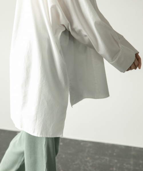 LOWRYS FARM（ローリーズファーム）の「バンドカラードルマンシャツ　893660（シャツ/ブラウス・レディース・ホワイト/ブラック/ブルー/イエロー・FREE）」の17枚目の写真