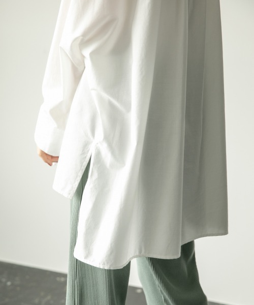 LOWRYS FARM（ローリーズファーム）の「バンドカラードルマンシャツ　893660（シャツ/ブラウス・レディース・ホワイト/ブラック/ブルー/イエロー・FREE）」の7枚目の写真