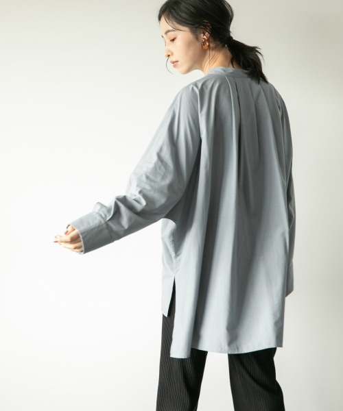 LOWRYS FARM（ローリーズファーム）の「バンドカラードルマンシャツ　893660（シャツ/ブラウス・レディース・ホワイト/ブラック/ブルー/イエロー・FREE）」の21枚目の写真