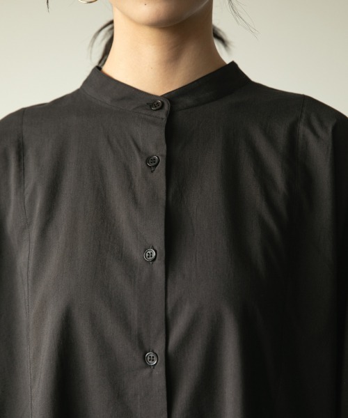 LOWRYS FARM（ローリーズファーム）の「バンドカラードルマンシャツ　893660（シャツ/ブラウス・レディース・ホワイト/ブラック/ブルー/イエロー・FREE）」の18枚目の写真