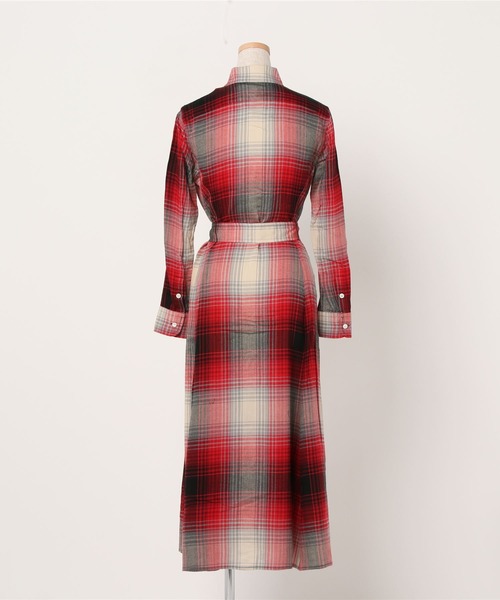POLO RALPH LAUREN チェック プラッド ベルテッドドレス POLO RALPH LAUREN チェック プラッド ベルテッドドレス