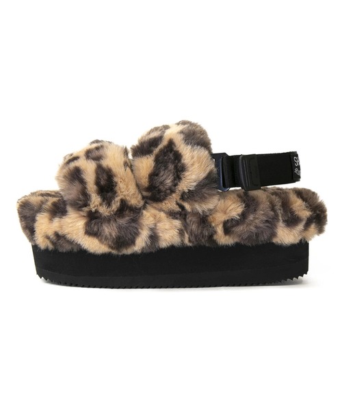 SHAKA（シャカ）の「SHAKA/シャカ　WEEKENDER PLATFORM FLUFFY W（サンダル・レディース・ブラック/ベージュ/レオパード・23.0cm/24.0cm/25.0cm）」の3枚目の写真