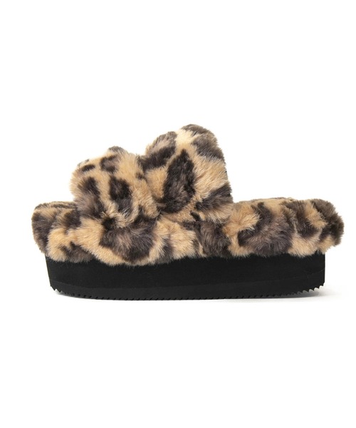 SHAKA（シャカ）の「SHAKA/シャカ　WEEKENDER PLATFORM FLUFFY W（サンダル・レディース・ブラック/ベージュ/レオパード・23.0cm/24.0cm/25.0cm）」の9枚目の写真