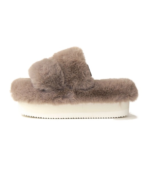 SHAKA（シャカ）の「SHAKA/シャカ　WEEKENDER PLATFORM FLUFFY W（サンダル・レディース・ブラック/ベージュ/レオパード・23.0cm/24.0cm/25.0cm）」の4枚目の写真