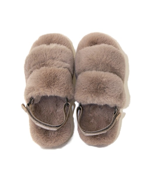 SHAKA（シャカ）の「SHAKA/シャカ　WEEKENDER PLATFORM FLUFFY W（サンダル・レディース・ブラック/ベージュ/レオパード・23.0cm/24.0cm/25.0cm）」の6枚目の写真