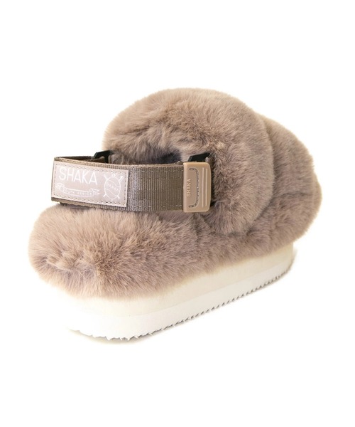 SHAKA（シャカ）の「SHAKA/シャカ　WEEKENDER PLATFORM FLUFFY W（サンダル・レディース・ブラック/ベージュ/レオパード・23.0cm/24.0cm/25.0cm）」の8枚目の写真