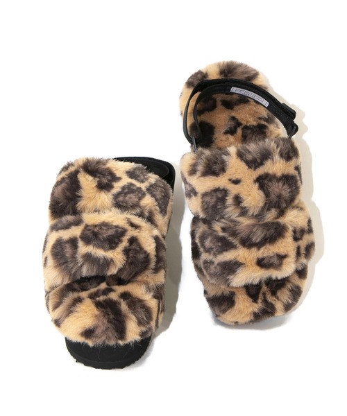 SHAKA（シャカ）の「SHAKA/シャカ　WEEKENDER PLATFORM FLUFFY W（サンダル・レディース・ブラック/ベージュ/レオパード・23.0cm/24.0cm/25.0cm）」の12枚目の写真