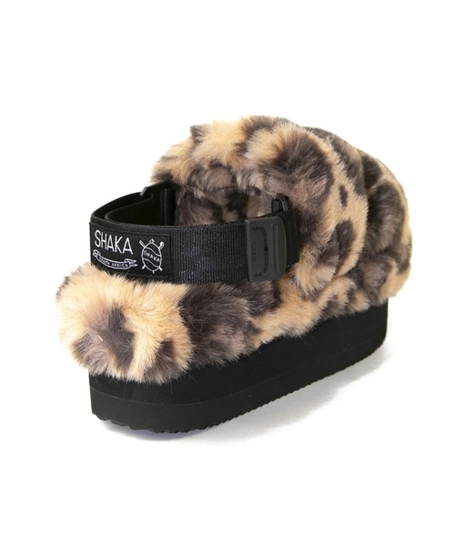 SHAKA（シャカ）の「SHAKA/シャカ　WEEKENDER PLATFORM FLUFFY W（サンダル・レディース・ブラック/ベージュ/レオパード・23.0cm/24.0cm/25.0cm）」の13枚目の写真