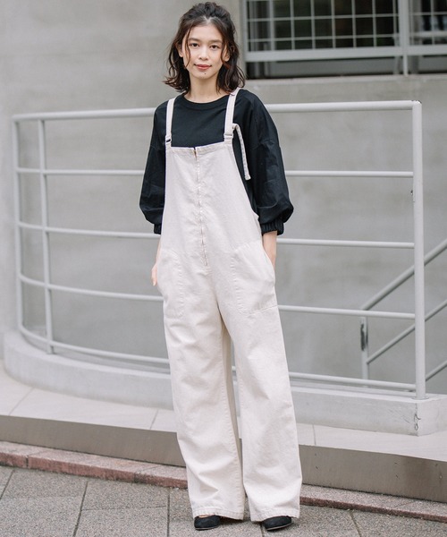 Munich ミューニック10ozエクリュデニムサロペット Munich（ミューニック）の「10ozエクリュデニム サロペット