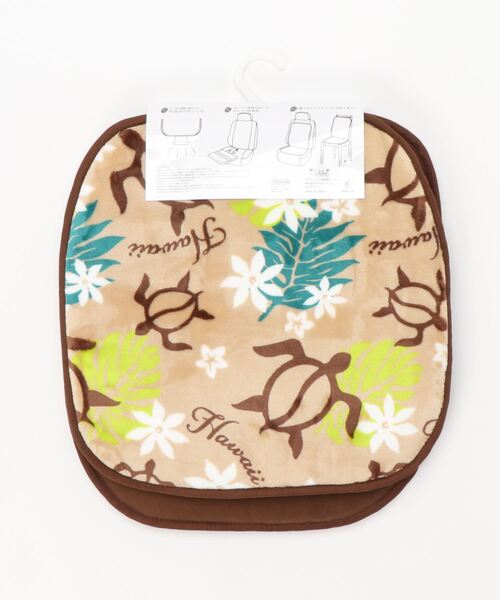 Kahiko（カヒコ）の「【Kahiko】ホヌ＆プルメリアカーシートクッション（クッション/クッションカバー・レディース・ベージュ・FREE）」の3枚目の写真