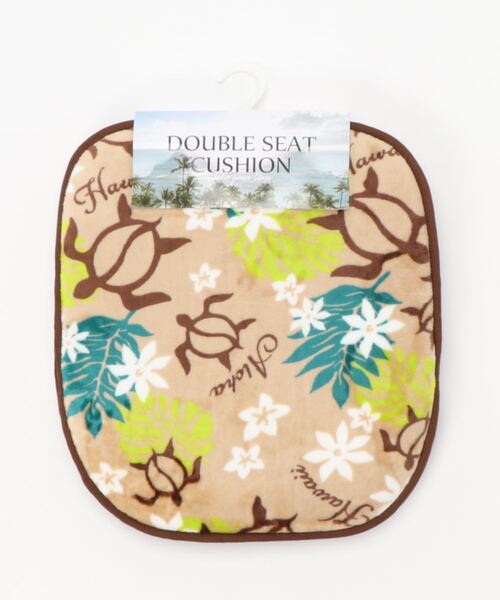 Kahiko（カヒコ）の「【Kahiko】ホヌ＆プルメリアカーシートクッション（クッション/クッションカバー・レディース・ベージュ・FREE）」の2枚目の写真