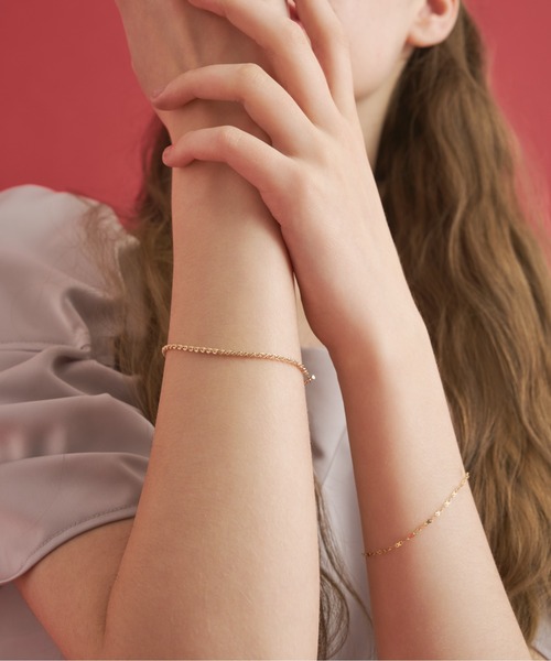 【Jewel closet by L&Co】K10 中空ロープ ブレスレット K10 中空ロープ ブレスレット（ブレスレット）｜Jewel closet by L&Co