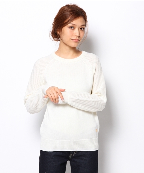 SHIPS for women（シップスフォーウィメン）の「テンジク　ミックスプルオーバー（ニット/セーター・レディース・ライトホワイト/ブルー/ブラック・36/38）」の2枚目の写真