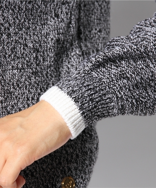 SHIPS for women（シップスフォーウィメン）の「テンジク　ミックスプルオーバー（ニット/セーター・レディース・ライトホワイト/ブルー/ブラック・36/38）」の9枚目の写真