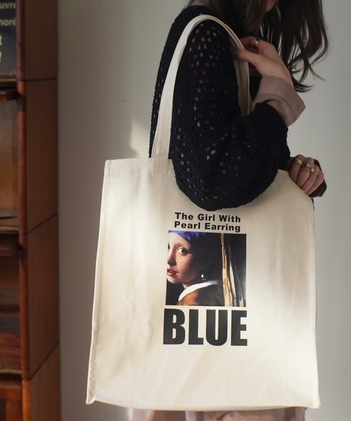 dictionary（ディクショナリー）の「【PRODUCTY / プロダクティー】 マチ付き キャンバス プリント トートバッグ（トートバッグ・レディース・ブラック/ベージュ/グレー/オフホワイト/ホワイト系その他/グレー系その他/ベージュ系その他・FREE）」の3枚目の写真