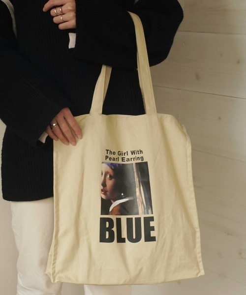 dictionary（ディクショナリー）の「【PRODUCTY / プロダクティー】 マチ付き キャンバス プリント トートバッグ（トートバッグ・レディース・ブラック/ベージュ/グレー/オフホワイト/ホワイト系その他/グレー系その他/ベージュ系その他・FREE）」の7枚目の写真