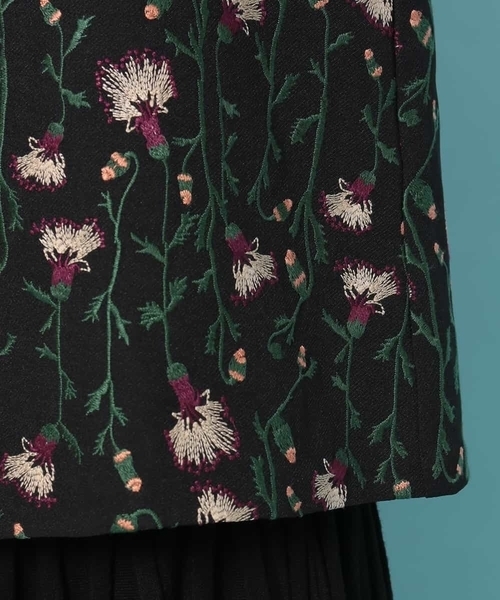 Jocomomola(ホコモモラ)の「palmera 刺繍ブラウス(シャツ/ブラウス・レディース・ブラック・40/42)」の6枚目の写真