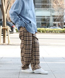 メンズのその他パンツ ベージュ系 チェック柄 ファッション通販 Zozotown