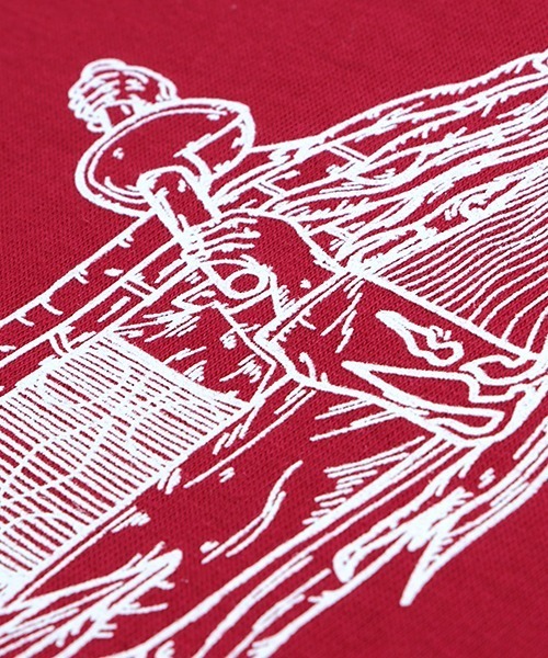 チチカカ（チチカカ）の「インディアンバイクTシャツ（Tシャツ/カットソー・メンズ・ホワイト/レッド・LARGE/MEDIUM）」の12枚目の写真