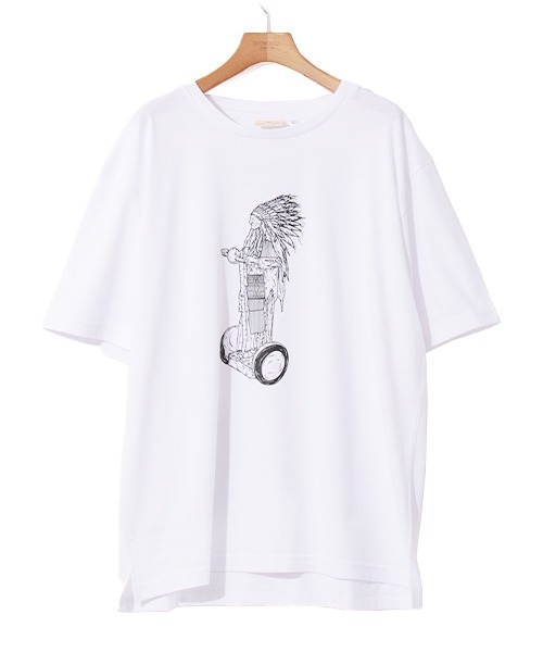 チチカカ（チチカカ）の「インディアンバイクTシャツ（Tシャツ/カットソー・メンズ・ホワイト/レッド・LARGE/MEDIUM）」の14枚目の写真