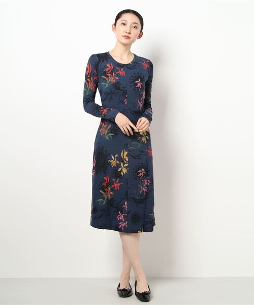 Desigual(デシグアル)の「プリントジャカード ミディワンピース(ワンピース・レディース・ブルー・2L/L/M/S/SS)」の9枚目の写真