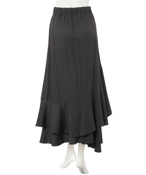 fifth（フィフス）の「イレギュラーヘムフリルスカート（スカート・レディース・ブラック/ブラウン・MEDIUM）」の6枚目の写真