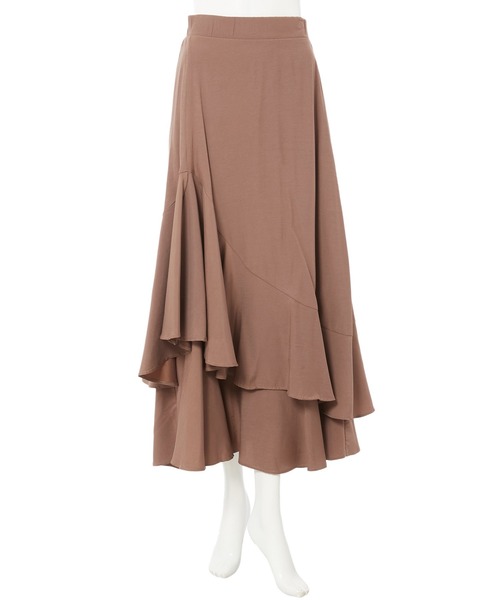 fifth（フィフス）の「イレギュラーヘムフリルスカート（スカート・レディース・ブラック/ブラウン・MEDIUM）」の11枚目の写真