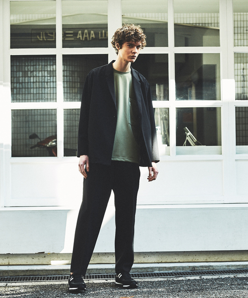 MYSELF ABAHOUSE(マイセルフアバハウス)の「【MYSELF ABAHOUSE/セットアップ対応】ポリトロ ツイル 1ボタンジャケット(テーラードジャケット・メンズ・ブラック/ベージュ/サックスブルー/グレイッシュベージュ・46/48)」の22枚目の写真