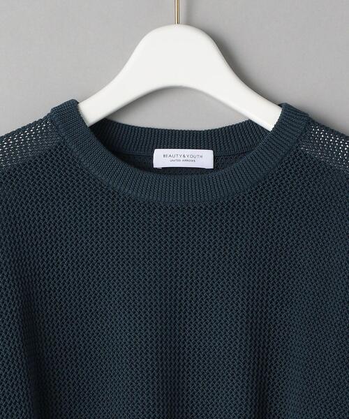 BEAUTY&YOUTH UNITED ARROWS（ビューティーアンドユースユナイテッドアローズ）の「BY コットンメッシュクルーネックロングスリーブニット -ウォッシャブル-（ニット/セーター・レディース・コバルトブルー/ナチュラル/ライム・FREE）」の15枚目の写真