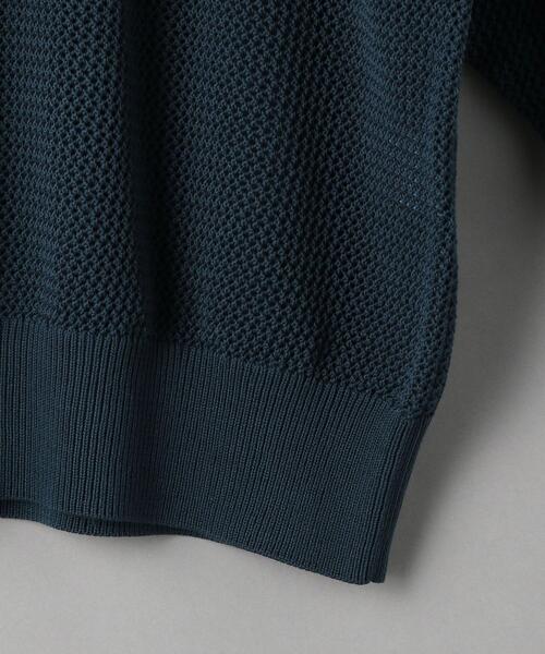 BEAUTY&YOUTH UNITED ARROWS（ビューティーアンドユースユナイテッドアローズ）の「BY コットンメッシュクルーネックロングスリーブニット -ウォッシャブル-（ニット/セーター・レディース・コバルトブルー/ナチュラル/ライム・FREE）」の17枚目の写真