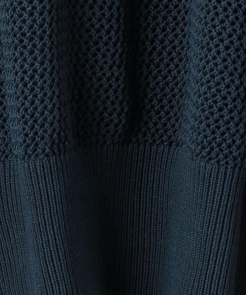 BEAUTY&YOUTH UNITED ARROWS（ビューティーアンドユースユナイテッドアローズ）の「BY コットンメッシュクルーネックロングスリーブニット -ウォッシャブル-（ニット/セーター・レディース・コバルトブルー/ナチュラル/ライム・FREE）」の18枚目の写真