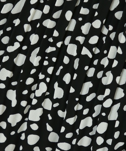CHARM BERRY TIC（チャームベリーチック）の「ダルメシアン　ウエストフリル　ケシプリーツスカート（スカート・レディース・ブラック/オフホワイト・M）」の15枚目の写真