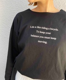布帛切替ロングTシャツ