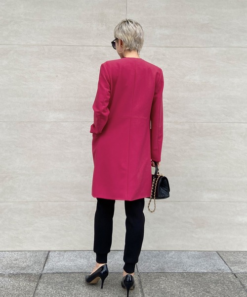 パリジェンヌノーカラーコート