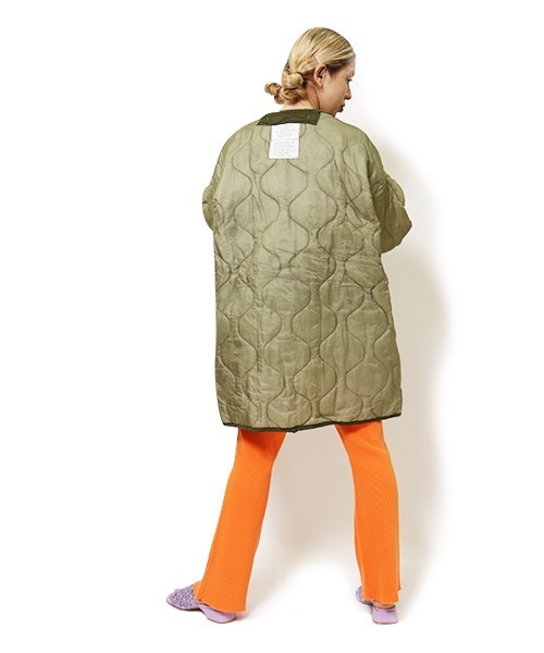 MILITARY(ミリタリー)の「【MADE IN USA】DEAD STOCK PARKA LINER / デッドストック パーカライナー(ミリタリージャケット・レディース・ダークオリーブ/ライトオリーブ/オリーブ・MEDIUM)」の4枚目の写真