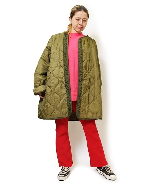 MILITARY(ミリタリー)の「【MADE IN USA】DEAD STOCK PARKA LINER / デッドストック パーカライナー(ミリタリージャケット・レディース・ダークオリーブ/ライトオリーブ/オリーブ・MEDIUM)」の11枚目の写真
