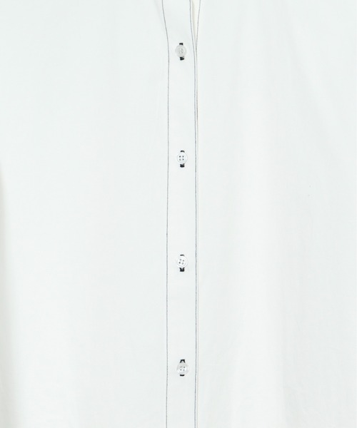 SHEER flow（シアーフロウ）の「【インフルエンサーMARIKA プロデュースアイテム】ステッチオーバーサイズシャツ（シャツ/ブラウス・レディース・オフホワイト・FREE）」の22枚目の写真