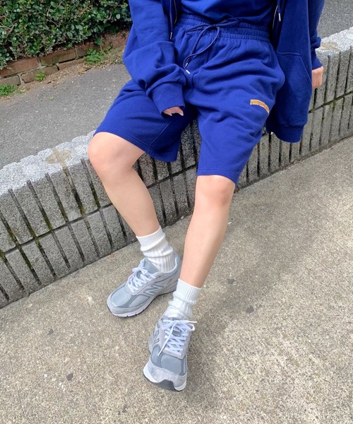 WHO'S WHO gallery(フーズフーギャラリー)の「【KOOKY'N/クーキー】刺繍スウェットショーツ(スウェットパンツ・メンズ・ライトグレー/ブラック/グリーン/ブルー/ネイビー・FREE)」の5枚目の写真