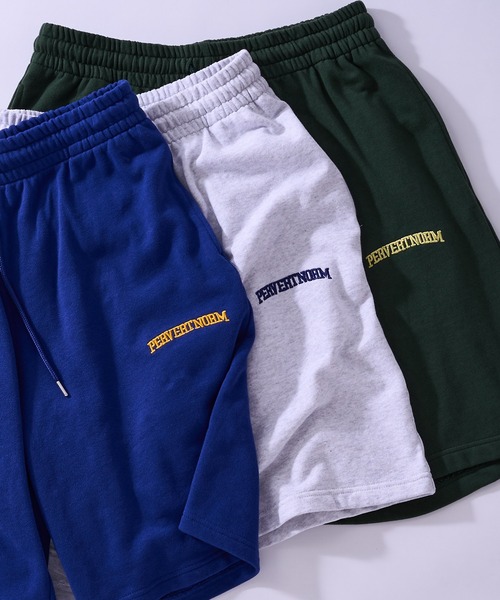 WHO'S WHO gallery(フーズフーギャラリー)の「【KOOKY'N/クーキー】刺繍スウェットショーツ(スウェットパンツ・メンズ・ライトグレー/ブラック/グリーン/ブルー/ネイビー・FREE)」の16枚目の写真