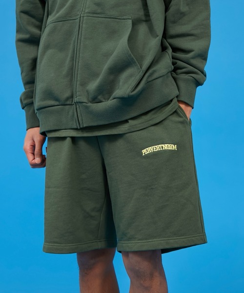 WHO'S WHO gallery(フーズフーギャラリー)の「【KOOKY'N/クーキー】刺繍スウェットショーツ(スウェットパンツ・メンズ・ライトグレー/ブラック/グリーン/ブルー/ネイビー・FREE)」の11枚目の写真