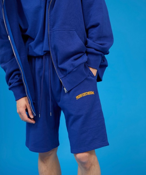 WHO'S WHO gallery(フーズフーギャラリー)の「【KOOKY'N/クーキー】刺繍スウェットショーツ(スウェットパンツ・メンズ・ライトグレー/ブラック/グリーン/ブルー/ネイビー・FREE)」の13枚目の写真