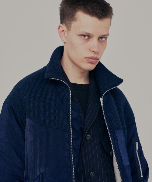 elephant TRIBAL fabrics Hybrid Bomber JKT（MA-1）｜elephant
