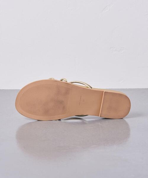 UNITED ARROWS(ユナイテッドアローズ)の「UWSC コード フラットサンダル †◆(サンダル・レディース・ゴールド/ベージュ/ブラック・37/38/36/35)」の18枚目の写真